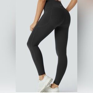 NEW HALARA UltraSculpt SoCinched Black High Waisted 7/8 Athletic Leggings Sz M